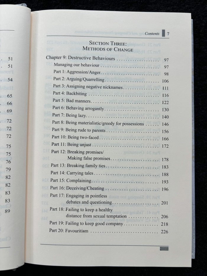 Recognising & Changing Destructive Behaviours - Part 3 (Therapy from the Quran & Sunnah Series)