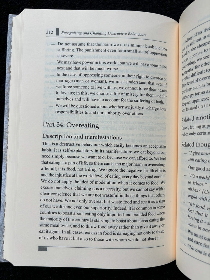 Recognising & Changing Destructive Behaviours - Part 3 (Therapy from the Quran & Sunnah Series)