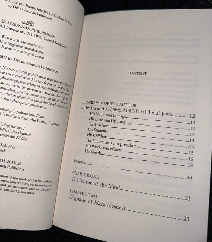 Disciplining the Soul by Ibn al-Jawzi - ibndaudbooks