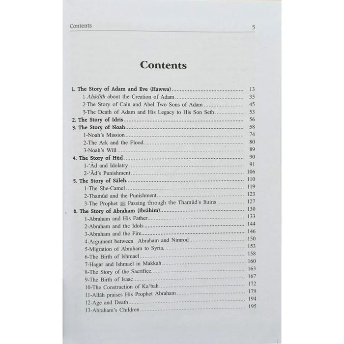 Stories of The Prophets - Ibn Kathir