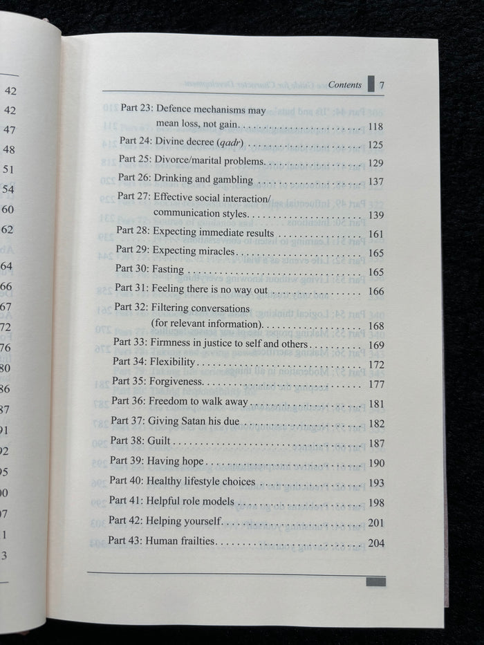 Character Development - Part 1 (Therapy from the Quran & Sunnah Series)